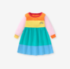 Little maven girls sweater dress autumn cotton children’s dress Europe and the United States colorful girls skirt