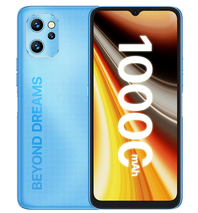 UMIDIGI Power 7 MAX Cell Phone, 6GB+128GB 10000mAh Battery Unlocked Smartphone with 6.7" Full Screen + 48MP AI Triple Camera Android Smartphone