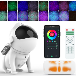 New astronaut space dog music star light bluetooth speaker star projection light ambient light