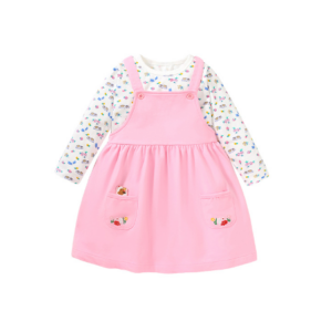 Little maven girls strap dress fall models girls skirt Europe and the United States girls cotton strap dress child skirt