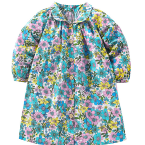 Little maven children’s dresses 2022 fall new Europe and the United States children’s dresses cartoon flowers girls dresses