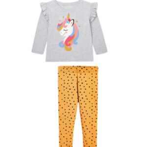 Europe and the United States children’s clothing fall cotton girls suit unicorn lace lace long-sleeved children’s suit