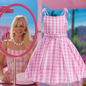 Barbie girls new cosplay real Barbie the same halter dress children’s waisted princess skirt performance dresses