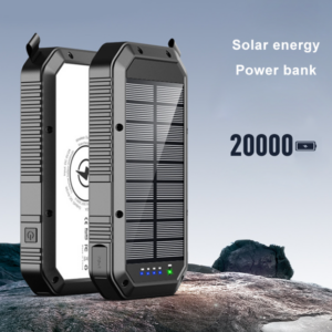 Outdoor power solar charging treasure 20000 mAh fast charging wireless charging compact portable waterproof power supply