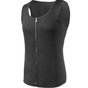 Men’s sports sweat fitness clothing Europe and the United States large size cross-border corset belly zipper undershirt shapewear