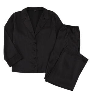 Autumn Europe and the United States ladies home wear long-sleeved suit simulation silk shirt thin section long pants two-piece pajamas female