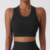 High Strength Seamless Yoga Clothing Women’s Gathering Shock Absorbing Fitness Bra Underwear Running Sports Tank Top