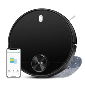 ILIFE A11 Robot Vacuum Cleaner 3 In 1 Vacuuming Sweeping and Mopping LDS Navigation 4000Pa Suction 450ML Dust Box 5200mAh Battery 150min Runtime, Mult
