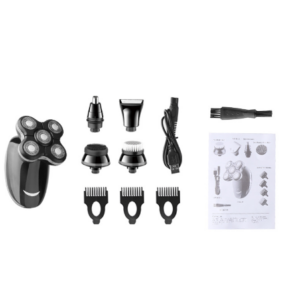 KM-1111 Factory price waterproof cordless painless multifunction hair shaver 5 in 1 men electric