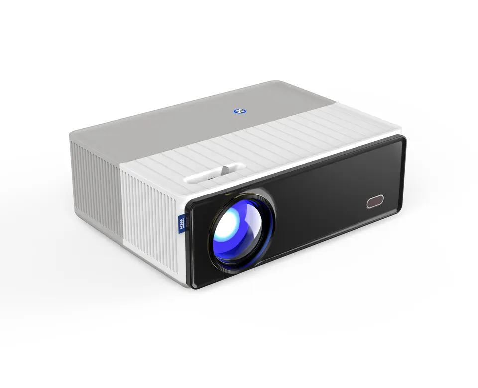 VAABZZ D4000 Movie Projector,5.1 Bluetooth projector Support iOS/Android Sync Screen, Native 1080P Outdoor Projector with 10W Speaker, Support 4K Comp