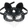 [Halloween Sale]Fashion cat cat ancient style tassel chain magic eye mask Halloween ball props masks