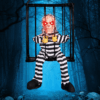 [Halloween Sale]Halloween Cage Ghost Sensor Glow Sound Sensor Glow Sound Prisoner Skeleton Cage Ghost