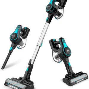 INSE Vacuum Cleaner Cordless, Rechargeable Vacuum Cleaner Bagless 6 in1 Stick Vacuum Cleaner Handheld 20 KPa Stick Vacuum Cleaner with LED Electric Br