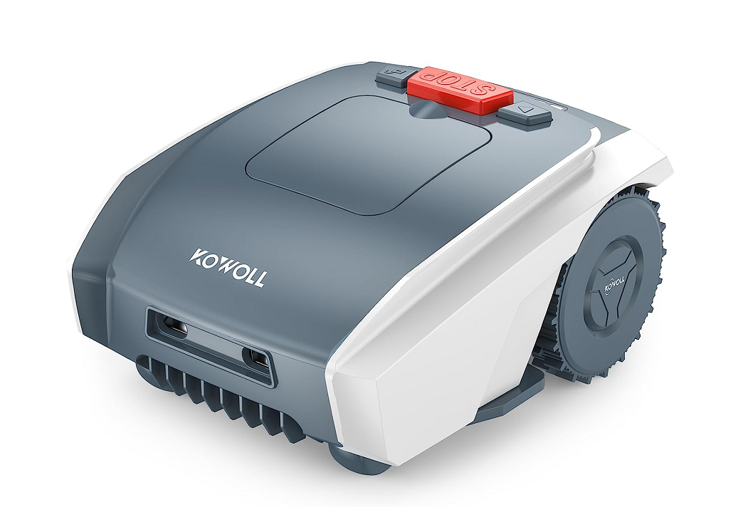KOWOLL M18EX Robotic Lawnmower for Garden up to 1000 m², Parallel Tracks, Charging Station Included, 4.4 Ah Lawn Mower Robot with 19 cm Cutting Width,