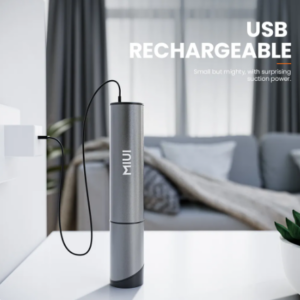 MIUI Mini Portable Vacuum Cleaner Cordless Handheld Vacuum with 3 Suction heads Easy to Clean for Desktop Keyboard & Car (USB)