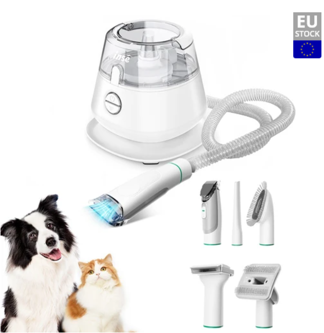 INSE P20 Dog Clipper with Pet Hair Vacuum Cleaner With 5 Proven Care Tools