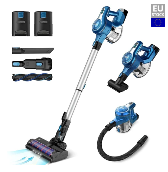 INSE S6P Cordless Handheld Vacuum Cleaner 23KPa Suction 250W Brushless Motor 2500mAh Detachable Batteries for Wood Floor, Carpet, Stair, Curtain, Car,