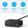 Anker 525 Charging Station, 7-in-1 USB C Power Strip for iphone13/14, 5ft Extension Cord with 3AC,2USB A,2USB C,Max 65W Power Delivery Desktop Accesso