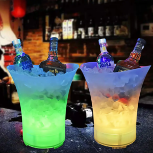 Folding luminous ice bucket LED Bluetooth sound ice bucket portable outdoor ice bucket luminous ice bucket subwoofer sound