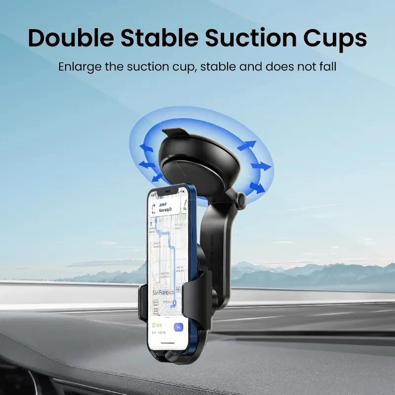 UGREEN Waterfall-shaped Suction Cup Car Holder Gravity Dashboard Phone Holder Universial Mobile Phone Support For iPhone 14 13 Pro Xiaomi for Samsung