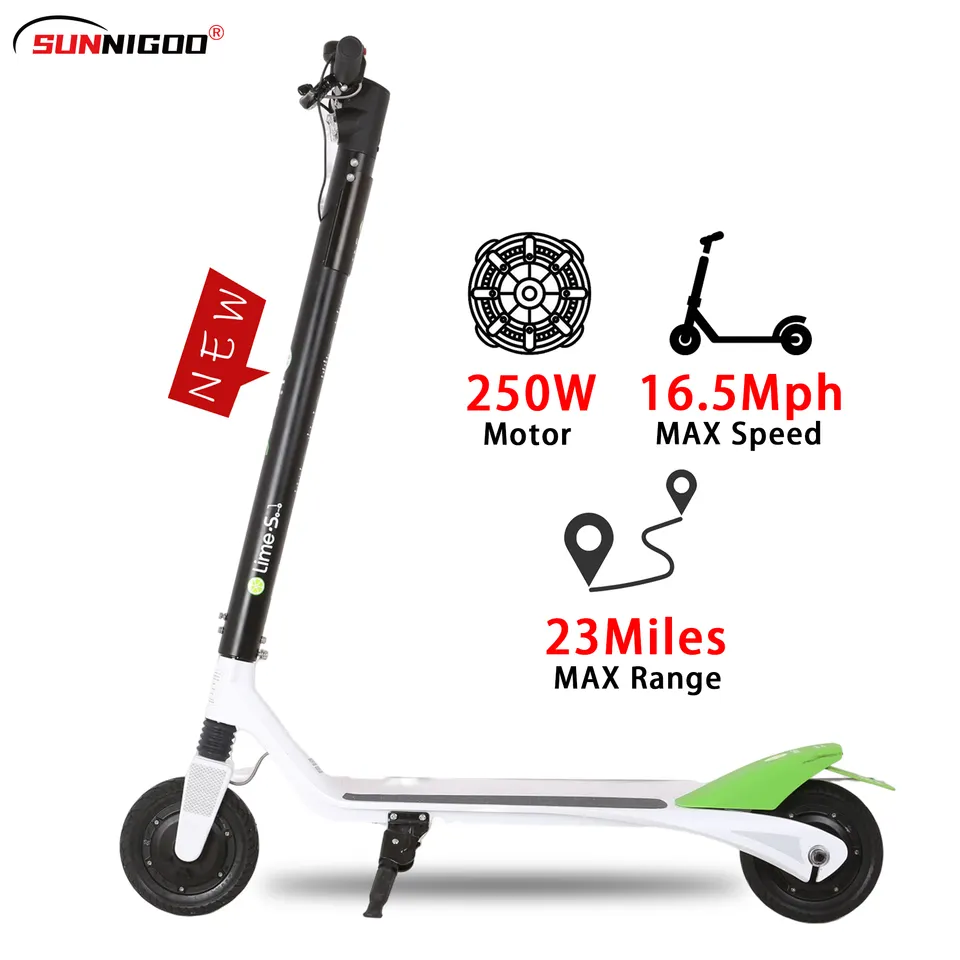 SUNNIGOO ES2 Long Range Electric Scooter Adults Powerful 250W Electric Scooter Sharing Mobility Escooter With Sharing APP GPS 36V