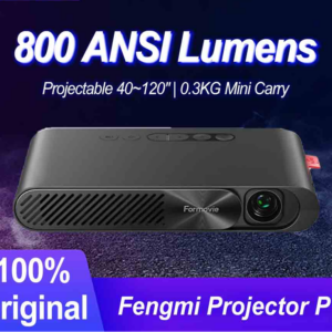 Fengmi P1 Projector Mini ALPD Portable Laser Smart Cinema Home Theater Support Wireless Screen Casting Beamer 800 ANSI Lumens
