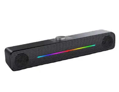 Magnetic sound bar subwoofer RGB cable wireless PC laptop desktop usb multimedia small speaker long strip luminous TV bar speak