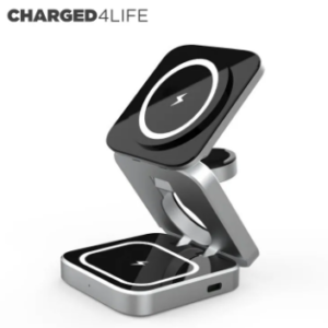 wholesale chargers 2023 New 3 in 1 Magnetic Wireless Charger Foldable for iPhone15 14 watches earphones Multifunctional charger