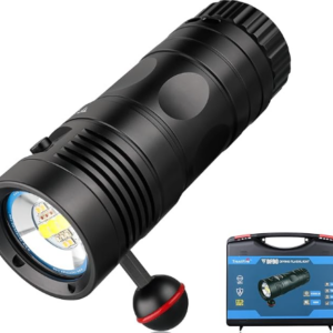 TrustFire DF90 Scuba Diving Light, 15000 Lumens Video Camera Photography Dive LED Flashlight, 70M Underwater Scuba Diving Flashlight, Super Bright, wi
