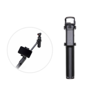 Original DJI Osmo Pocket extension pole with cell phone clip and 1/4-inch connector