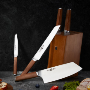 Huohou German molybdenum vanadium steel kitchen knife set 6 pieces