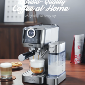 HiBREW 3 in 1 Semi Automatic Espresso Cappuccino Latte Coffee Machine Automatic Milk Froth Ground Coffee Stainless Steels H13A