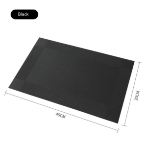 Ningxin cross-border Teslin environmental protection pvc placemat 30 45 heat insulation non-slip table mat coaster table flag western meal mat