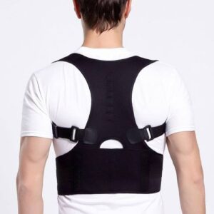 Male Female Adjustable Magnetic Posture Corrector Corset Back Men Brace Back Shoulder Belt Lumbar Support Straight