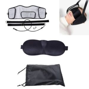 Neck Stretcher Soothing Fatigue Cervical Hammock, Style:New Hammock + Eye Mask + Beam Pocket