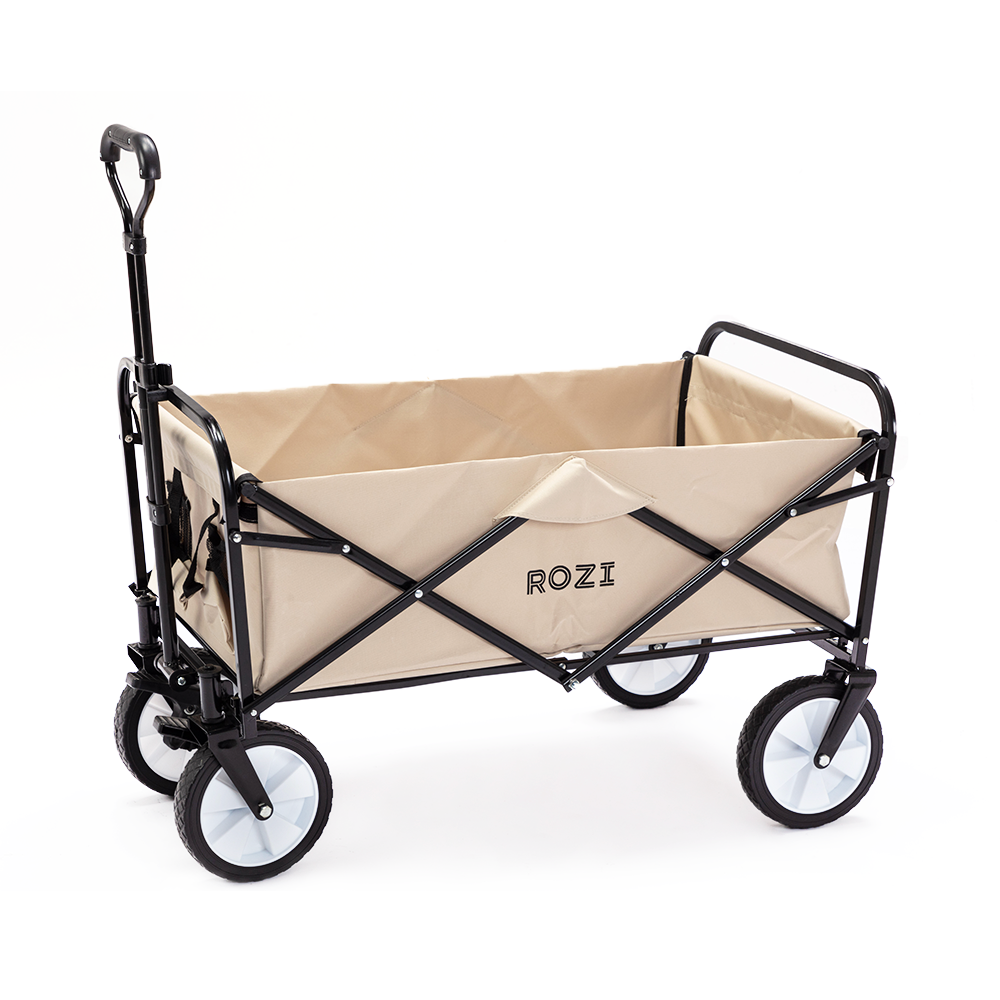Only Ship Korea ROZI 다용도 폴딩 웨건 캠핑 카트 + 보관용 가방 세트 1개