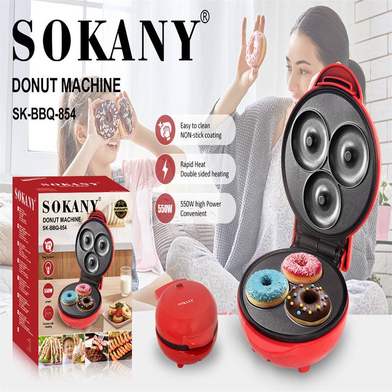 SOKANY854 donut machine home small 3 holes mini baking machine cake pan children cake machine