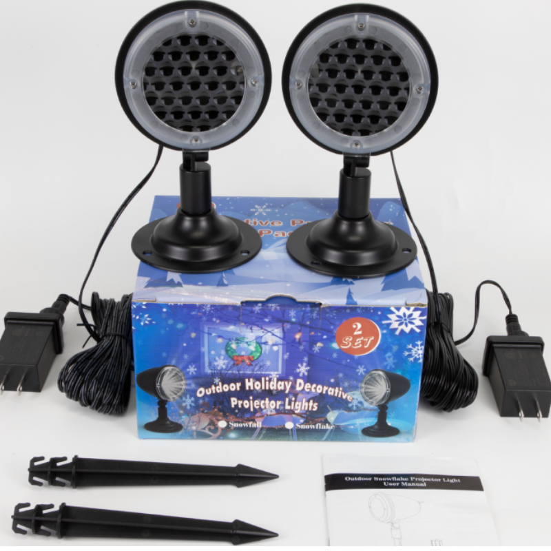 Christmas projector light outdoor,Christmas snowflake Projector for family celebration pack of two