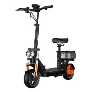 New KuKirin M5 Pro Electric Scooter 1000W Motor 52Km/h Max Speed 48V 20Ah Battery With 70KM Range, Dual Disc Brakes, 7 Lights, Multiple Speed Modes 12