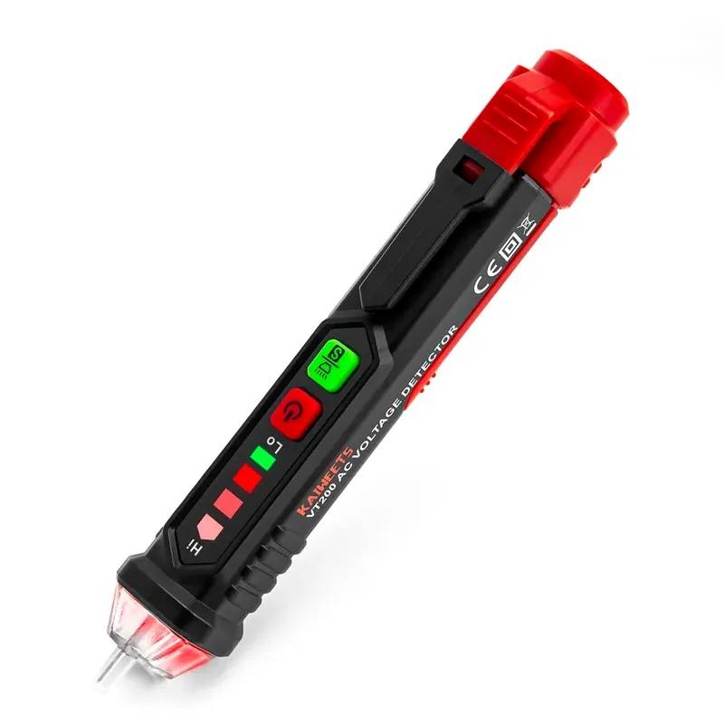 KAIWEETS VT200 Digital Electric Test Pencil Digital 12-1000V AC Voltage Detectors Non-Contact Tester Meter Electric Test Pencil