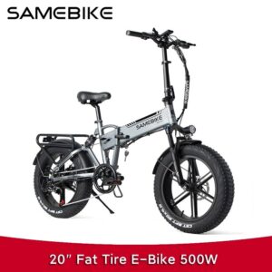 Samebike XWLX09 Opvouwbare Elektrische Fiets 500W 48V 10Ah SHIMANO7Speed Verstelbare 20 “Aluminium Full Suspension Mtb Ebike