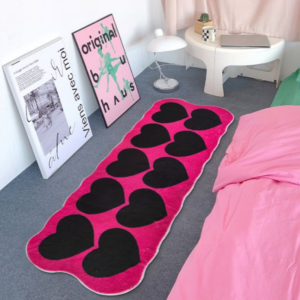 40 120cm Imitation cashmere personalized creative sweet cool style bedroom bedside rug living room coffee table checkroom carpet