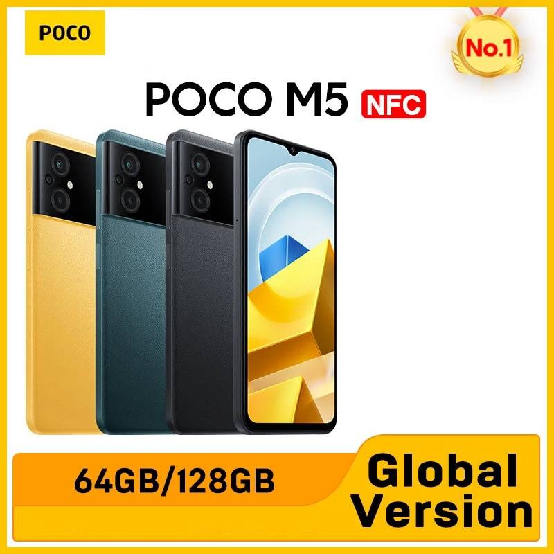 Global Version POCO M5 Smartphone 128GB NFC, Only for Brazil