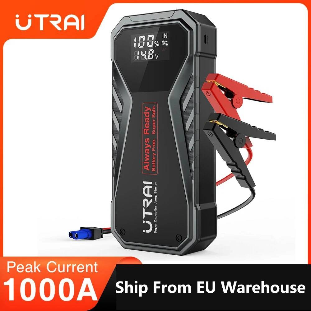 UTRAI Jstar X1 Super Capacitor 1000A Jump Starter Quick Charge Portable Emergency Battery Auto Booster Starting Device