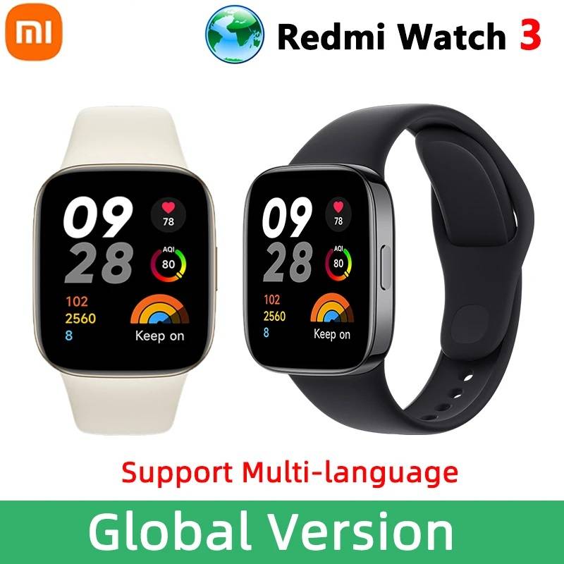 Global Version xiaomi Redmi Watch 3: 1.75" AMOLED, 12-day Battery, Waterproof