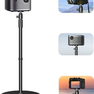 SKERELL Projector Floor Stand Projector Stand Universal Camera Floor Stand, Forged Made of High-Quality Aluminium Alloy Adjustable Height Perfect for