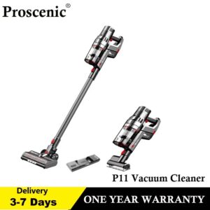 Proscenic P11: Cordless Stick Vacuum with 25KPa Suction Power.