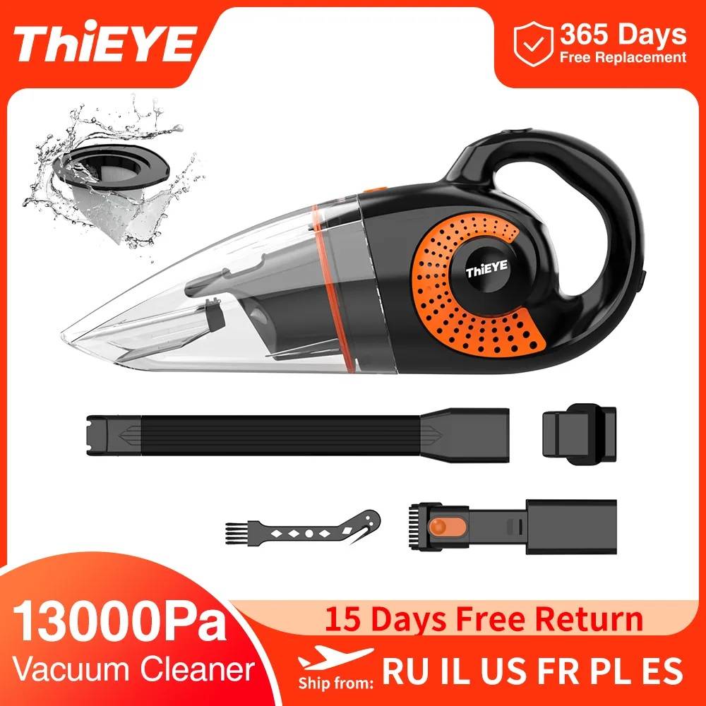 ThiEYE 13000pa Wireless Car Vacuum Cleaner 120W Cordless Handheld Auto Vacuum Cleaner For Car Home Appliance Cleanin