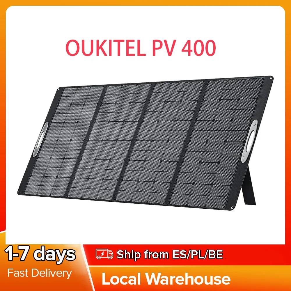 OUKITEL PV400 400W Solar Panel Foldable Portable with Kickstand, 23% Energy Conversion Rate, IP65 Waterproof