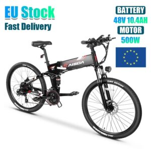 KAISDA K1 26″ E-Bike Moped Foldable Mountain Bicycle 500W